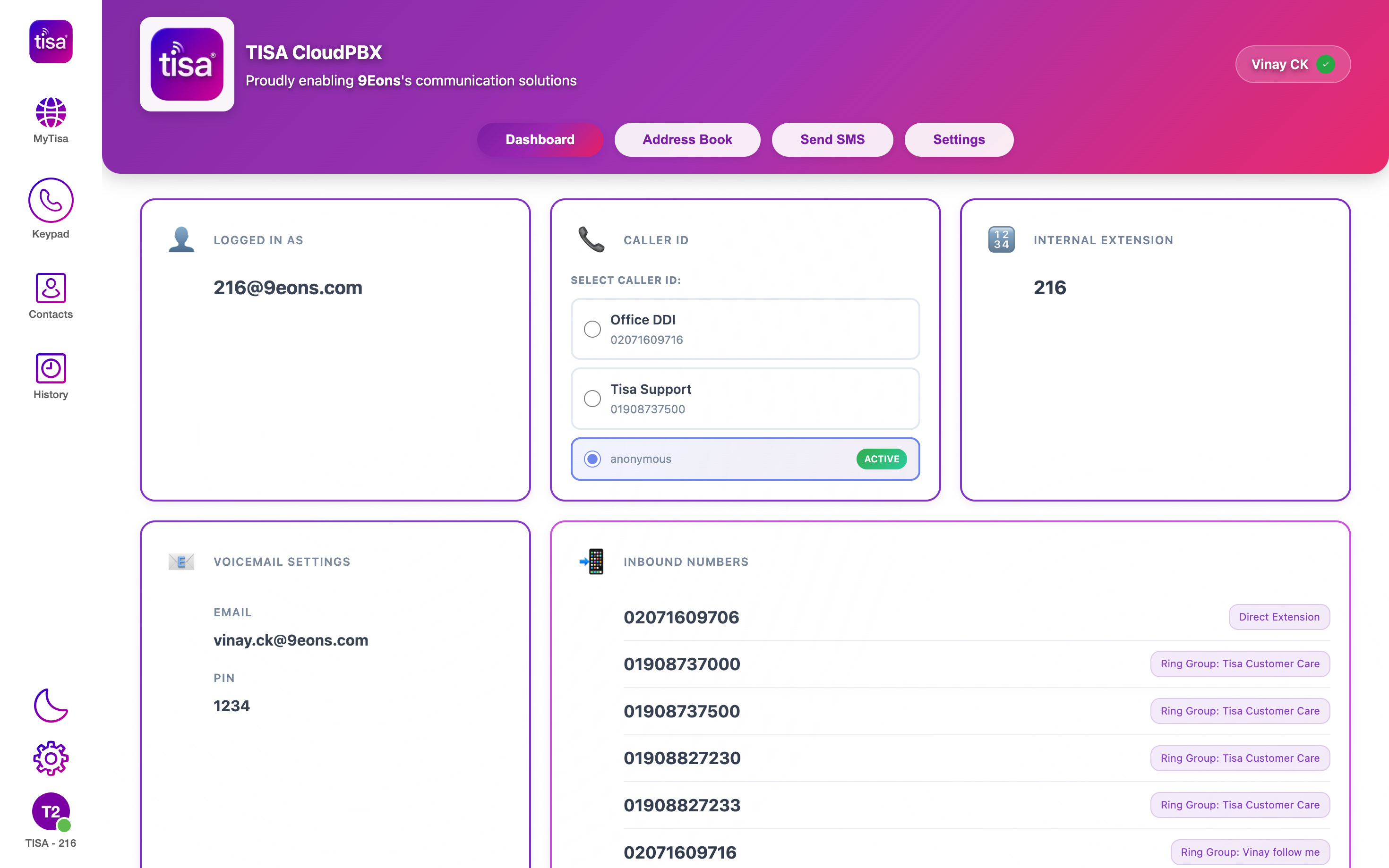 TISA Desktop CloudPBX App